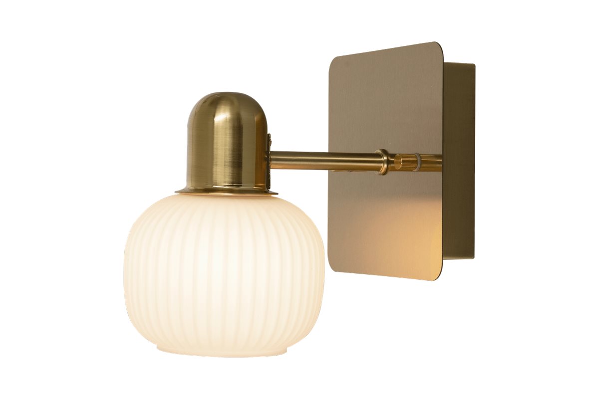 Aneta Lighting Messina vägglampa 1:a mässing IP44