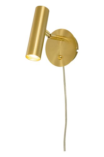 Aneta Lighting Artic vägglampa mässing med dimmer