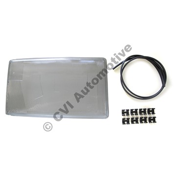 Headlamp glass 240 RHD 81-93, RH (NB! For LH traffic)