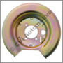 Brake backplate rear, E/ES/140 LH (+164 -1974)  (Volvo genuine)