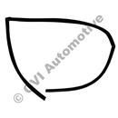 Guide moulding, front door glass 244