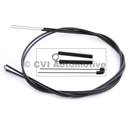 Choke cable (complete), twin carbs