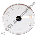 Instrument glass, rev counter P1800 -'69 (1961-1969)
