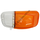 Flasher lens, Amazon B18/B20 LH (orange/clear)