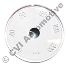 Instrument glass, speedometer P1800 (Km/h) (1961-1969)