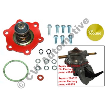 Repair kit Pierburg pump 418878 ('65-'69) (Pump with Chinaman's hat as lid)