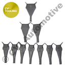 Rubber boot set  for FI harness B20E/F (with original Volvo logos)