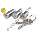 Lock set (OE), P120/P130 (not wagon) (Wilmot Breeden original)
