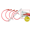 Ignition lead set, B16/B18 (Bosch straight plug caps) (OE style - also fits B20)