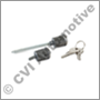 Lock set, PV444/PV544 (1 door + bootlid -  "Volvo" keys)