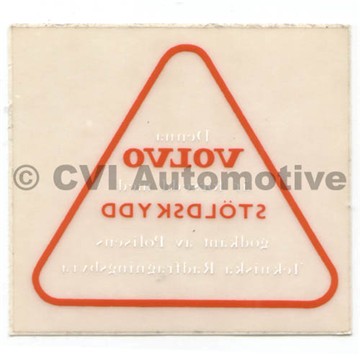 Dekal stöldskydd Volvo PV