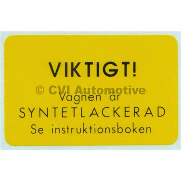 Decal PV 1956 only