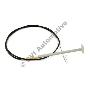 Hood opener cable, 140 '73-'74 (Volvo genuine - 1 remaining!)