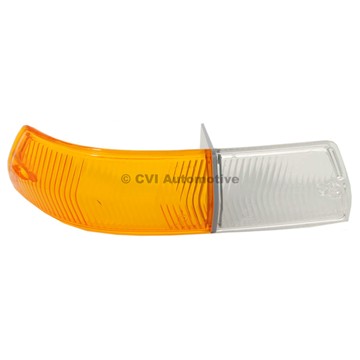 Blinkglas Orange/Vit 164 -72 H