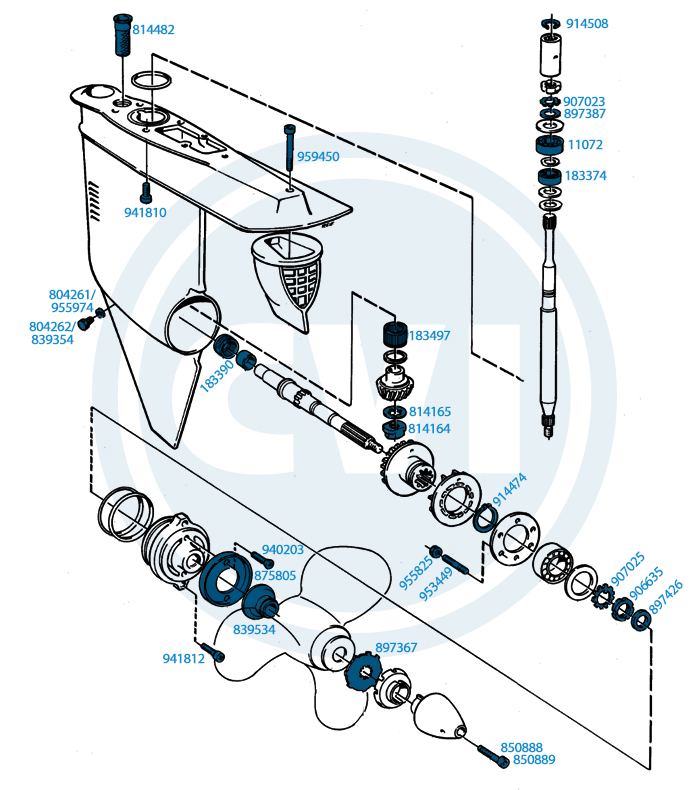 4.) Lower unit