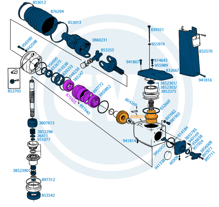 2.) Upper unit