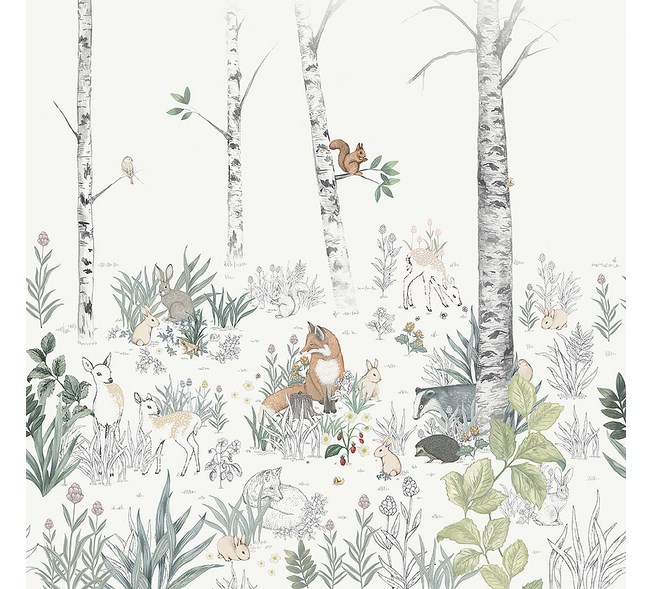 Boråstapeter Newbie Wallpaper Magic Forest Mural
