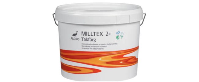 Alcro Milltex 2 + Takfärg inomhus