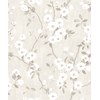 Casadeco Delicacy Spring Flower Blanc/Gris