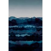 Sandberg Wallpaper Midnatt Dark Blue tapet