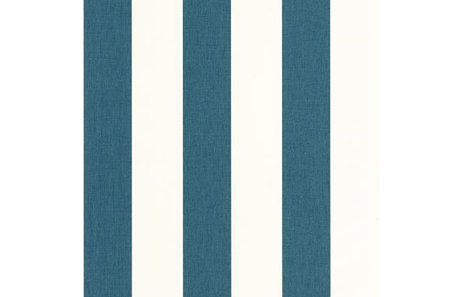 Caselio Basics Linen Lines Bleu Canard tapet