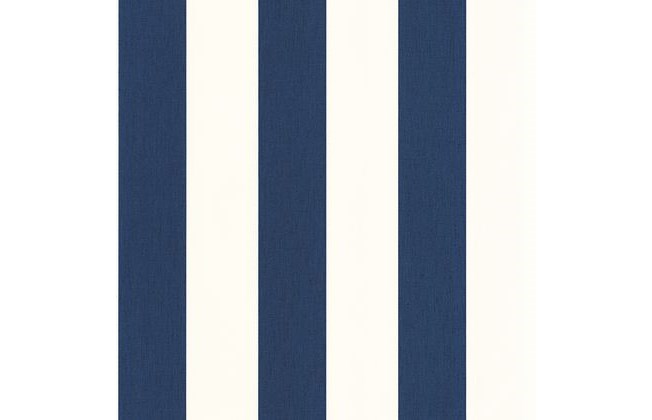 Caselio Basics Linen Lines Bleu Marine tapet