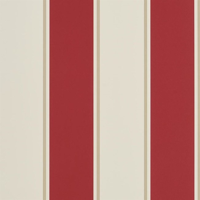 Ralph Lauren Coastal Papers Mapleton Stripe Vermilion