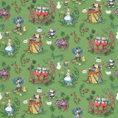 Sanderson Disney Alice in Wonderland Gumball Green tapet
