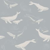 Boråstapeter Newbie Wallpaper Whales tapet