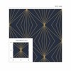 Carma Peel & Stick Gem Geometric Dark Blue & Metallic Gold