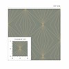 Carma Peel & Stick Gem Geometric Grey & Metallic Gold