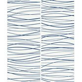 Carma Peel & Stick Wave Lines Blue
