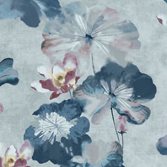 Carma 1838 Willow Water lilies Blue dusk