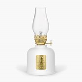 Solstickan Fotogenlampa Vit/Guld