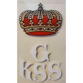 GKSS Båtdekal/ Vit/ Liten/ 110 x 180 mm