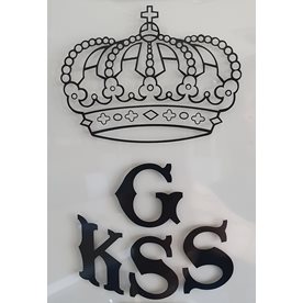 GKSS Båtdekal/ Svart/ Liten/ 110 x 180 mm