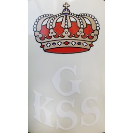 GKSS Klisterdekal/ Vit/ 75 x 45 mm