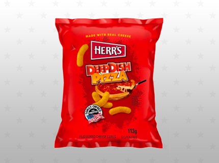 Herrs Deep Dish Pizza Cheese Curls/12st