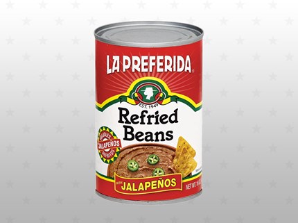 La preferida refried beans Jalapenos 12st/förp