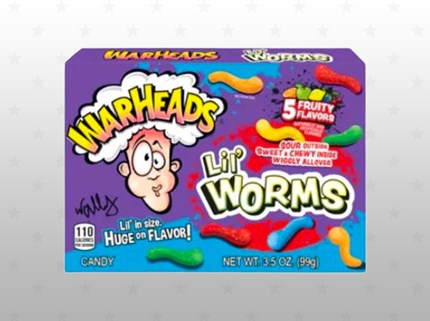 Warheads Lil Worms förp/12st