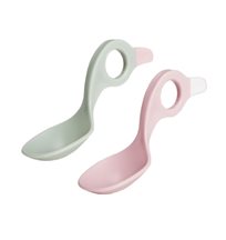Rätt Start I Can Spoon, rosa/grön pastell