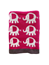 Carlobaby filt bomull, elefant rosa