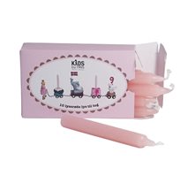 KIDS by FRIIS ljus till födelsedagståg 10-pack, rosa