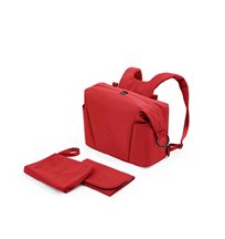 Stokke skötväska & ryggsäck, ruby red