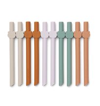Liewood sugrör Badu 10-pack, multi mix