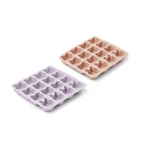 Liewood istärningsfack silikon Sonny 2-pack, lavender mix