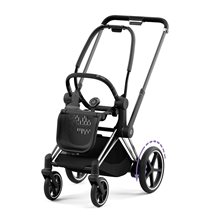 Cybex ePriam chassi & sittdelsbas 2022, chrome/black