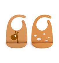 Done by Deer haklapp silikon Raffi 2-pack, mustard