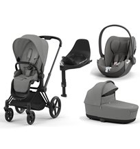Cybex Priam duovagn med Cloud T babyskydd & bas