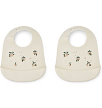 Liewood haklapp silikon Tilda 2-p, peach/sea shell mix